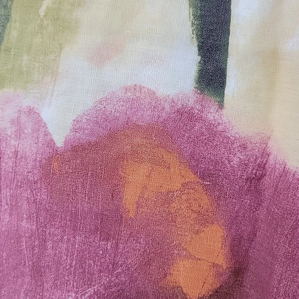 Garnet Hill NWOT Floral Linen Pillow Cover Set